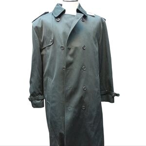 Oleg Cassini Black All Weather Coat With Lining